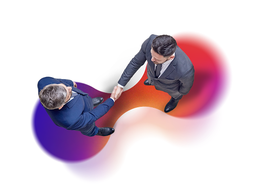 Illustration of a person working on a laptop
